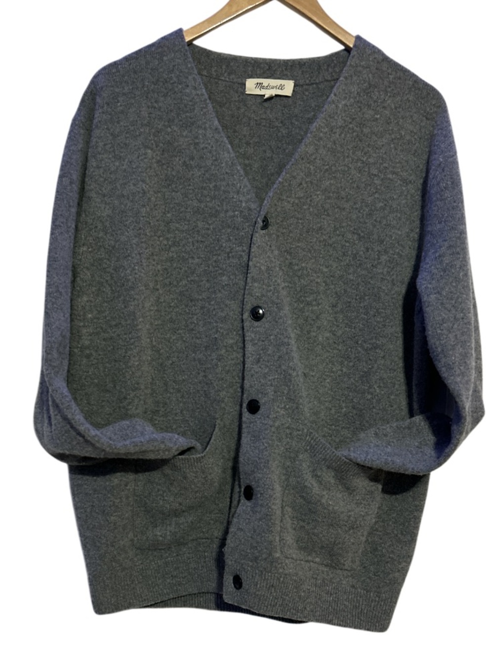 Madewell Cotton-Merino Wool Blend Cardigan Sweater Size M